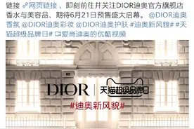 618期间，Dior低调入驻天猫，开出首家官方旗舰店图片