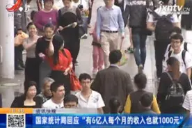 国家统计局回应“有6亿人每个月的收入也就1000元”视频封面