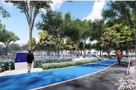 合肥政务区石台路公园开建 预计2021年投用图片
