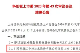 中控技术，科创板IPO成功过会！图片