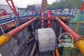 东三环过灞河电缆隧道工程完工641米并顺利过河图片