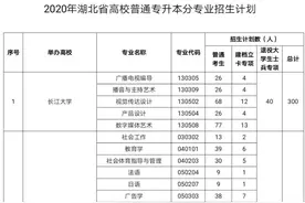 2020年湖北省普通专升本考试6月28日起报考 计划招收35590人图片