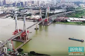 拓宽至10车道 广州番禺洛溪大桥新桥年底通车图片