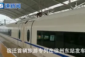 “项王故里 酒都宿迁”高铁专列今日首发图片