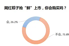 网红粽子不“红”？超七成受访者表示不会购买图片
