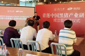 做大做强地方产业！中国黑猪产业研究院在海盐成立图片