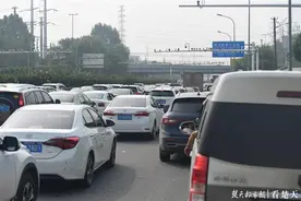 龚家岭收费站排起长龙图片