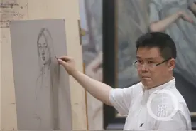 看完这场“无声”的直播，你爱上画画了吗？上游新闻直播川美校长庞茂琨作画，网友赞“难得一见”图片