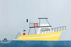 在大海上，Ta们是这样打招呼的→图片