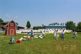 荥阳昌明奶牛科普乐园寓教于乐，打造亲子乐园图片