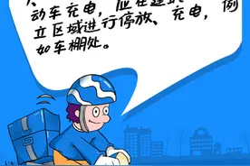 电动车停放充电安全须知图片