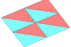 镶嵌画中的数学05：三角形的密铺图片