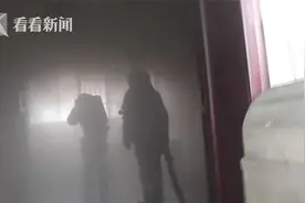 不放弃！火场发现昏迷蓝猫 消防员给它做心肺复苏图片