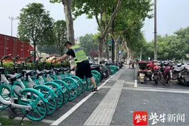 南京玄武区重点路段共享单车管理实施“136模式”图片