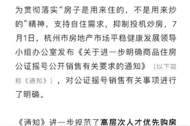 杭州楼市新政丨只能同时摇1个盘，人才买房限售5年图片