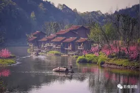 陶渊明的桃花源，究竟有多美？图片