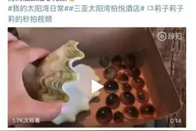 潜水教练捕捞疑似砗磲送顾客，三亚：高度重视，立即组织调查图片