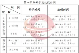 官宣！贵州中小学开学放假时间来了图片