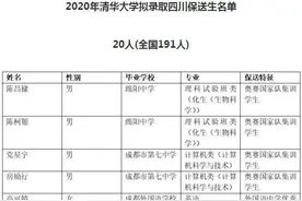 祝贺！32名四川学子提前保送清华北大图片