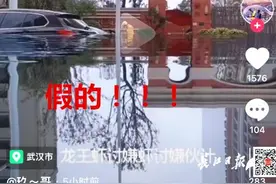 武汉一小区大门被淹了大半？网友评论亮了：一看就是特效图片
