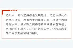 从“庭院深深”变为市民共享 首府园林绿化建设把群众愿望和需求放在首位图片
