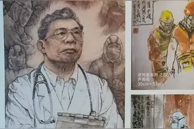 11岁小学生画出心中的抗疫英雄 梦想长大后也能救死扶伤图片