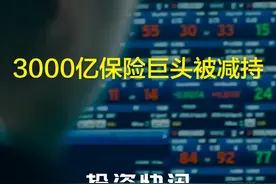 3000亿保险巨头被减持