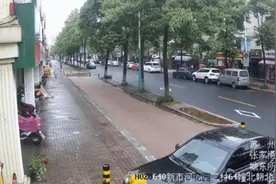 脚穿高跟鞋误踩油门，女司机张家港新市河路育才路口炮制连环撞击图片