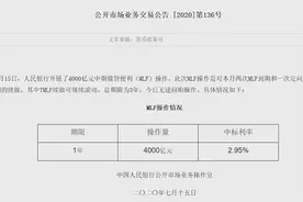 央行开展4000亿元MLF操作图片