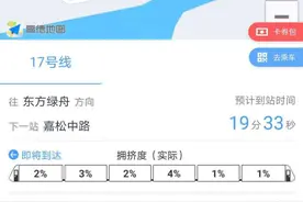 上海地铁车厢“拥挤度”显示为何仅有17号线为“实际”，其他线路为“预估”图片