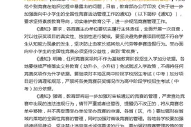教育部要求加强中小学生全国性竞赛管理：坚决防止家长他人代劳等参赛造假行为图片