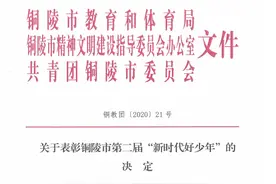 铜陵市第二届“新时代好少年”表彰结果出炉图片