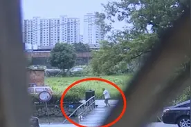 悠闲散步的九旬大爷，“顺手”救了6岁落水男童图片