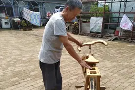 吉林七旬木匠的工艺情怀：手工打造木头自行车惊艳众人图片