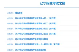 2020年辽宁省高考成绩查询入口图片