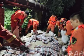 淮南淮河大堤发生渗透、管涌，百余人夜战排除两处险情图片
