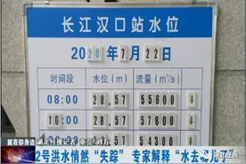 长江2号洪水过境为什么水位还下降了？专家这样解释图片