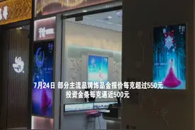 品牌饰品金价格每克突破550元视频封面