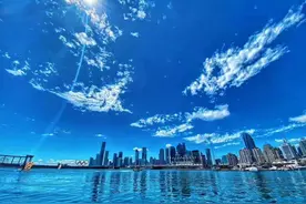 青岛蓝刷屏 | 碧海蓝天白云飘，开启全城晒蓝天模式！图片