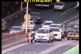 惊险！石家庄槐安路有女子跳桥？交警出手，司机帮忙……图片