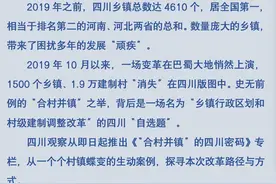 “合村并镇”的四川密码① 建设成渝双城经济圈 乡镇也敢唱大戏图片