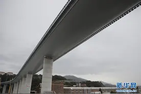 意大利热那亚启用垮塌后重建的大桥图片