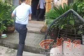 西安一民宿违规饲养大型犬被多次举报 民警现场将犬只收容图片