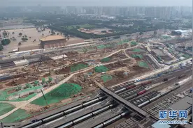 西安火车站改扩建工程稳步推进图片