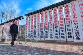 洛阳师范学院“牵手”三合“手绘小镇”开创校地合作新实践图片