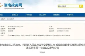 重磅｜天津梅江南、华苑等地块行政区划将变更图片