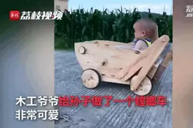 拉风！木工爷爷为孙子做螳螂车，隔壁小孩都羡慕哭了图片