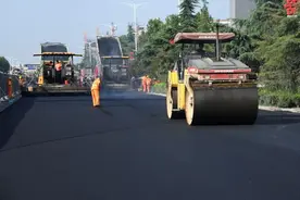 国道342闻喜县城过境改造工程加紧施工图片