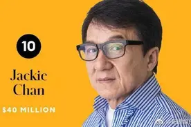 “全球收入最高男演员”榜单揭晓，成龙4000万美元列第十，巨石强森登顶图片