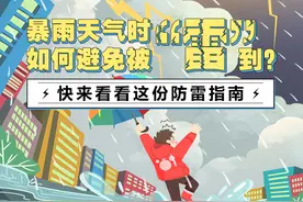 「图解」暴雨天气时如何避免被“雷”到？快来看看这份防雷指南图片